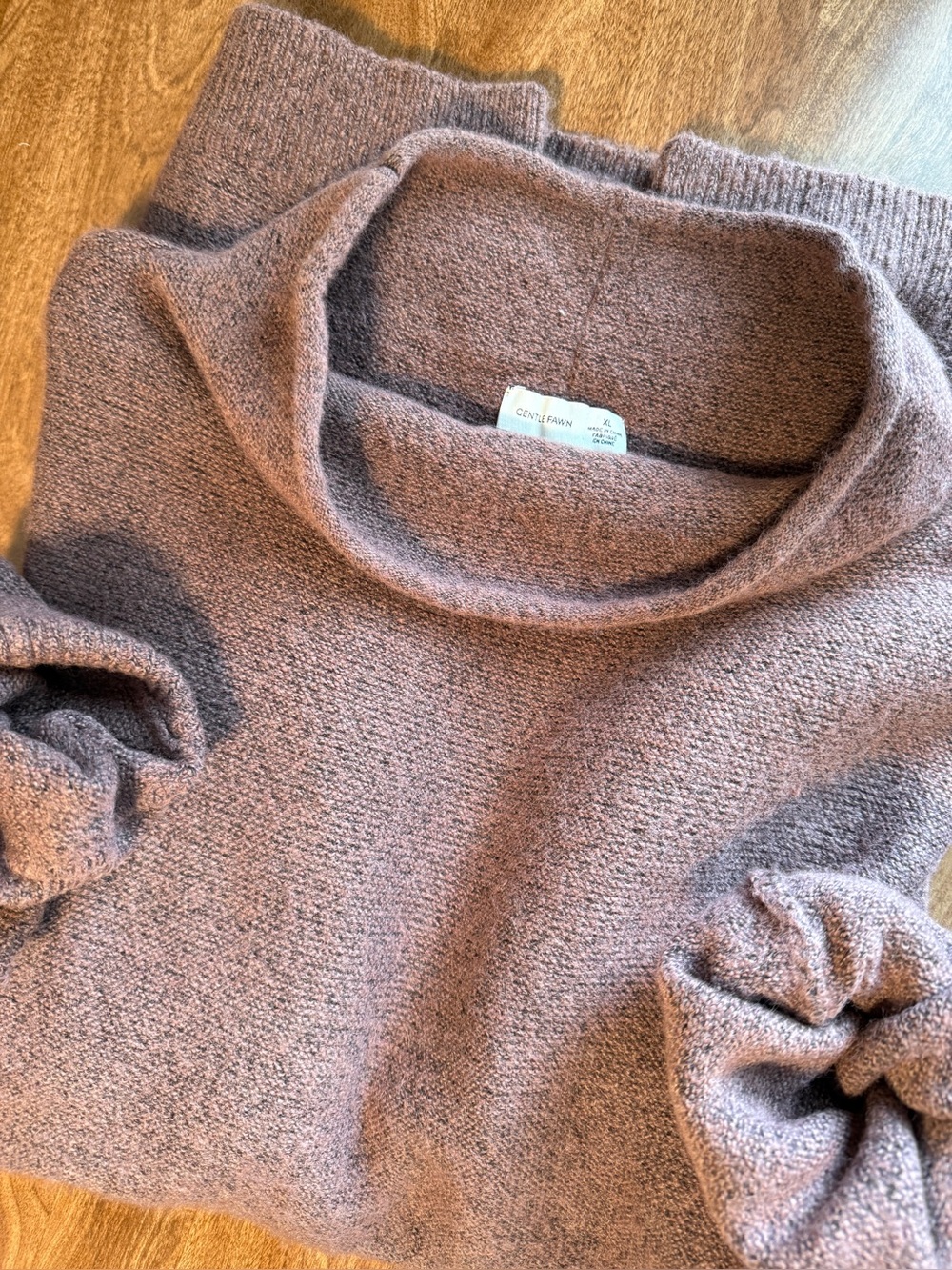 Gentle Fawn Mauve-Pink mock Neck Sweater